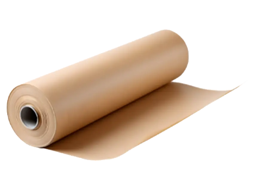 Seidenpapier Rolle: Rolle aus braunem Seidenpapier, Papiere & Pappen, für Verpackung und Bastelarbeiten.