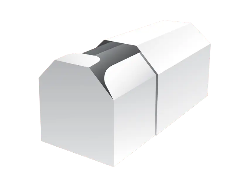 Wellpapp-Produkte: Schiebeschachtel aus Wellpappe, weiße Verpackung mit Schiebemechanismus, Karton Produkt.